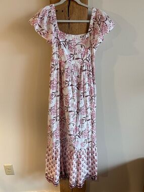 Saule Parc Milly 100% Cotton Floral Maxi Dress